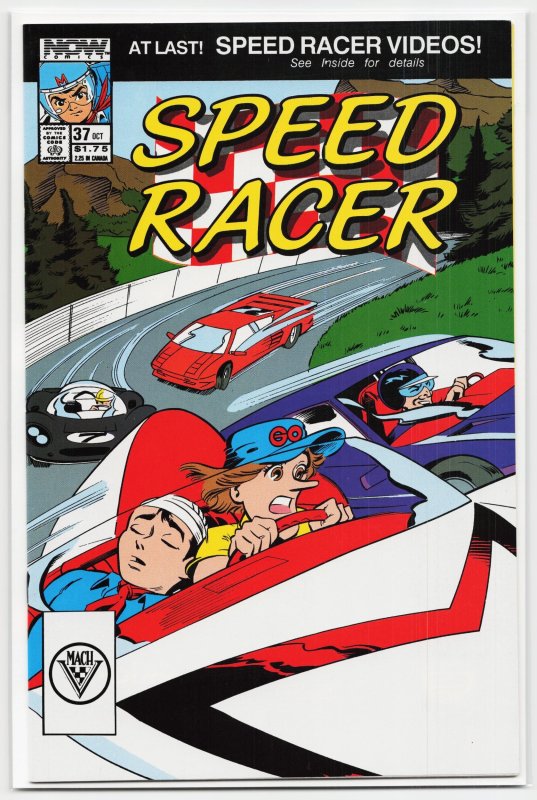 Speed Racer #37, raw, ungraded comic book — front cover