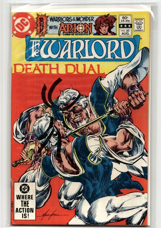 Warlord #60 (DC Comics, 1982), raw, ungraded comic book — front cover