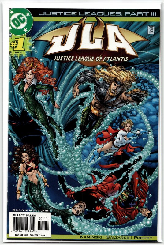 Justice Leagues: Justice League of Atlantis (2001) Justice League (2001), raw, ungraded comic book — front cover