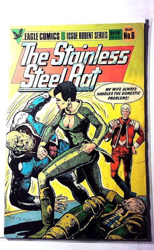 The Stainless Steel Rat #6 (1986), raw, ungraded comic book — front cover