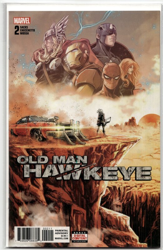 Old Man Hawkeye #2 (2018), raw, ungraded comic book — front cover