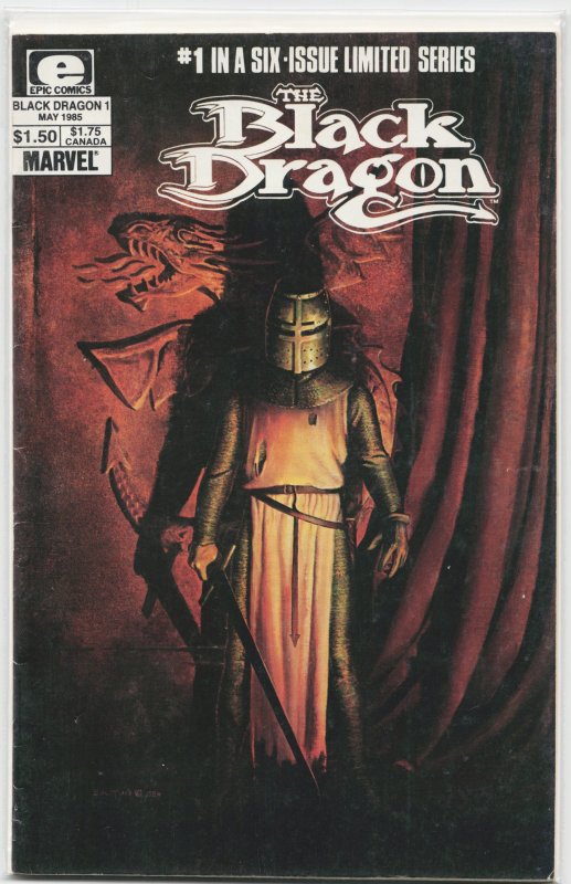 The Black Dragon #1 (Marvel Comics, 1985), raw, ungraded comic book — front cover
