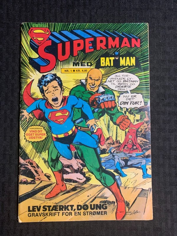 1979 Superman and Batman #1 (1979), raw comic book in FN 6.0 condition — front cover