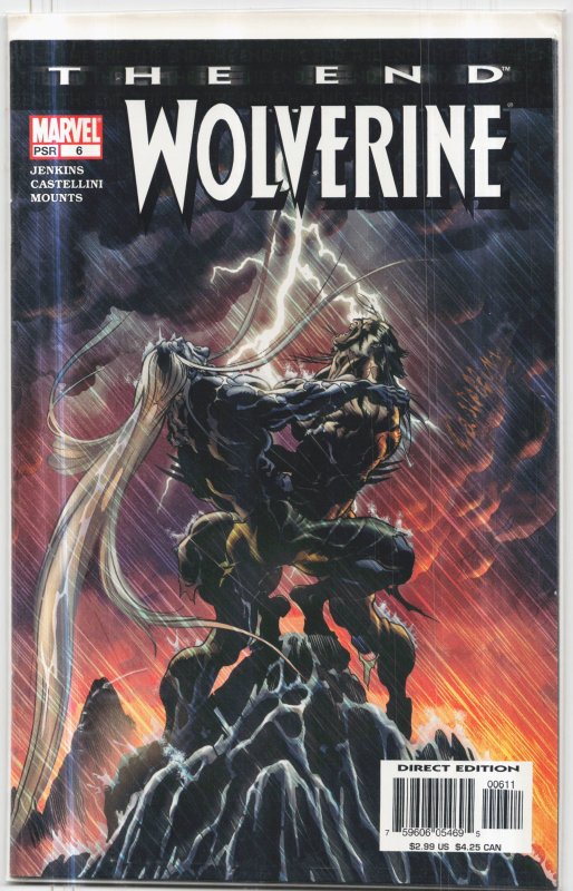 Wolverine: The End #6 (Marvel Comics, 2004), raw, ungraded comic book — front cover
