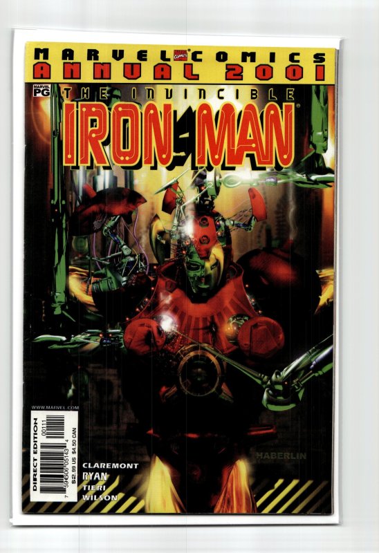 Iron Man 2001 (2001) Iron Man (2001), raw, ungraded comic book — front cover