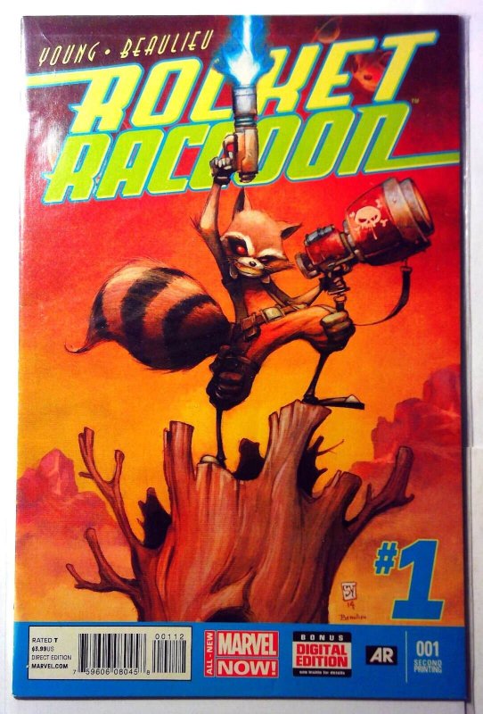 Rocket Raccoon 2nd Series #1 (Marvel Comics, 2014), raw, ungraded comic book — front cover