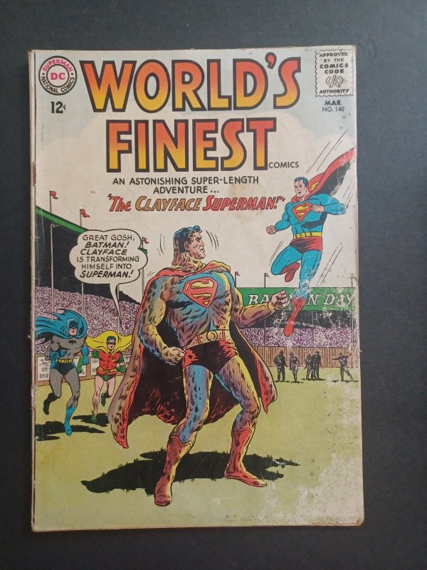 World's Finest #140 (DC Comics, 1964), raw comic book in VG condition — front cover