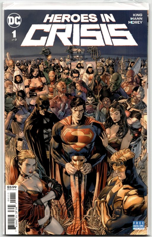 Heroes in Crisis #1 (2018), raw, ungraded comic book — front cover