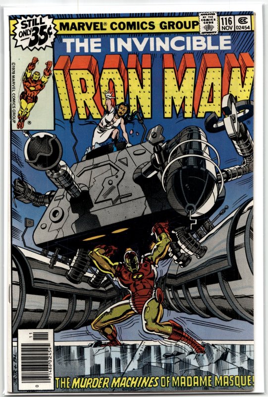 Iron Man #116 (Marvel Comics, 1978), raw, ungraded comic book — front cover