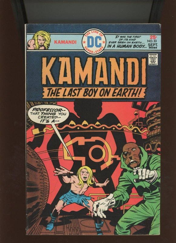 Kamandi, the Last Boy on Earth #33 (DC Comics, 1975), raw comic book in 6.0 condition — front cover