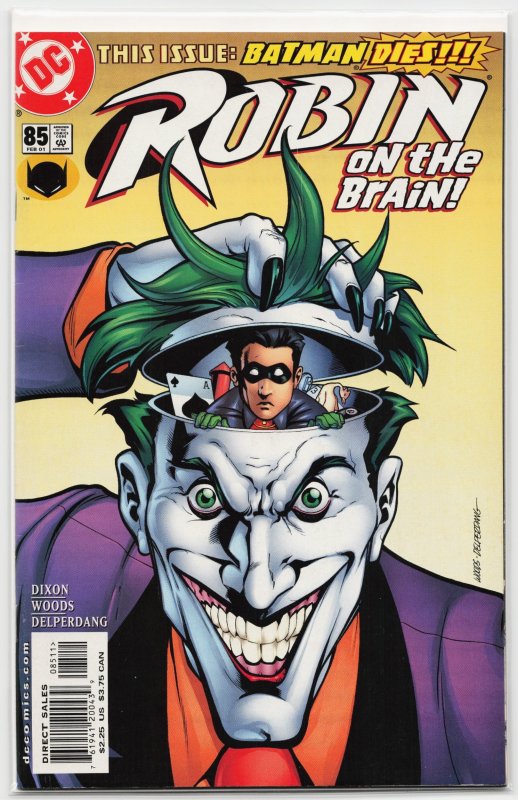 Robin #85 (DC Comics, 2001), raw, ungraded comic book — front cover