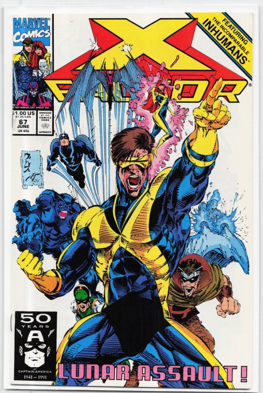 X-Factor #67 (Marvel Comics, 1991), raw, ungraded comic book — front cover