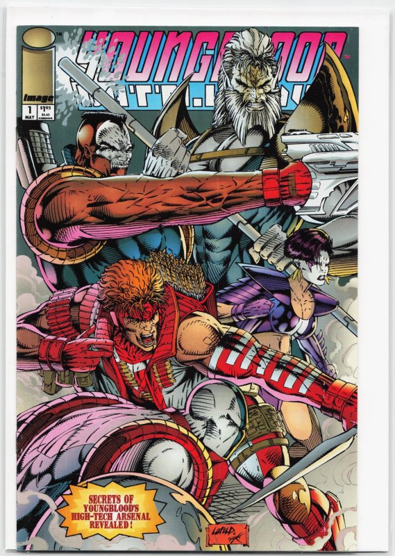 Youngblood Battlezone #1 (Image Comics, 1993), raw, ungraded comic book — front cover
