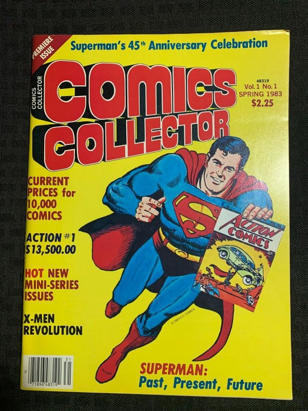 1983 Spring Comics Collector Magazine #1 (1983), raw comic book in FN 6.0 condition — front cover