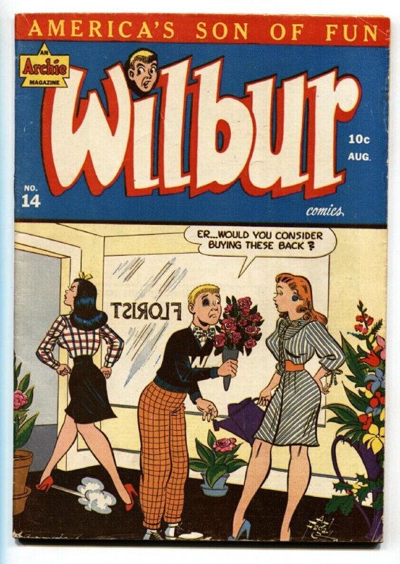Wilbur #14 (1947), raw comic book in FN+ condition — front cover