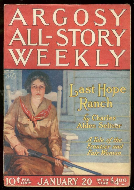 Argosy All-Story Weekly--January 1923--Pulp Magazine--Munsey--VF-, raw comic book in VF- condition — front cover