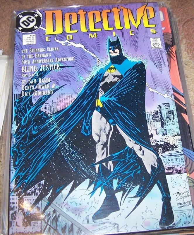 Detective Comics #600 (DC Comics, 1989), raw, ungraded comic book — front cover