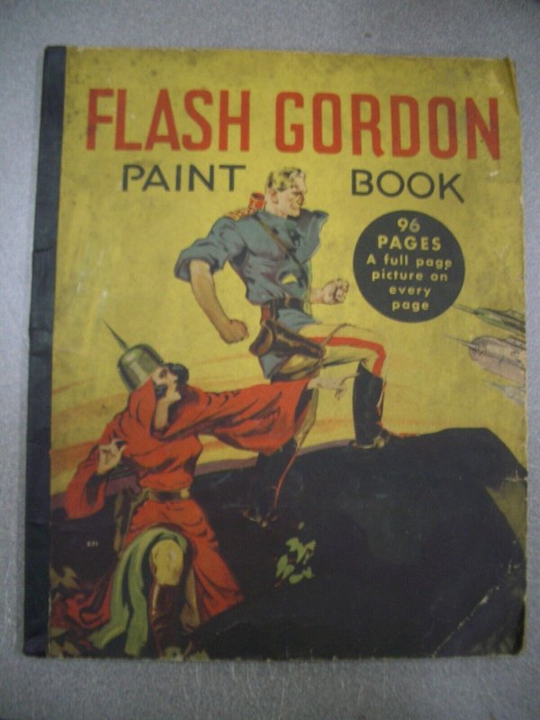 Flash Gordon Paint Book 1936 Whitman Ming the Merciless G (1936), raw, ungraded comic book — front cover