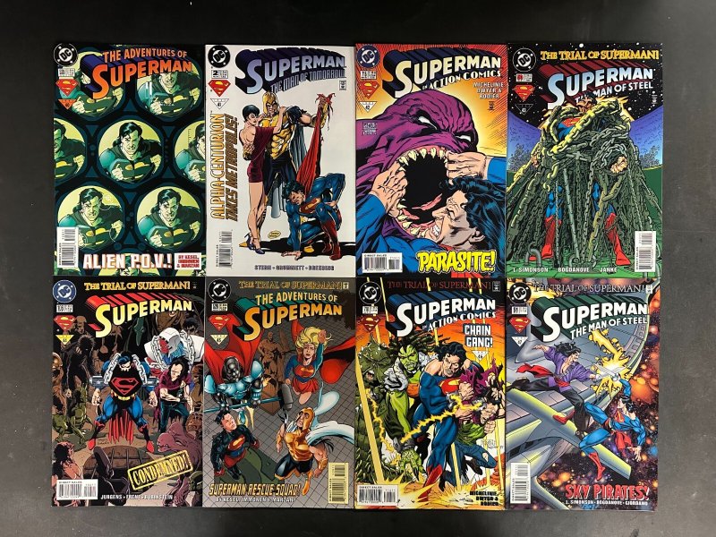 Trial of Superman #16 (1996), raw comic book in NM 9.0 condition — front cover