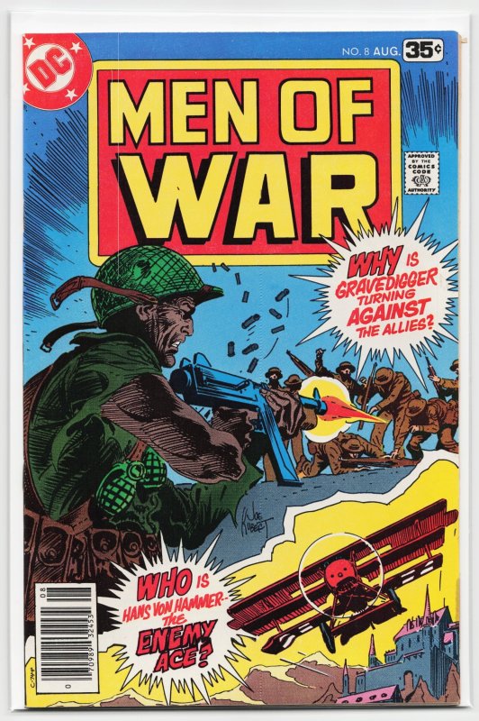 Men of War #8 (DC Comics, 1978), raw, ungraded comic book — front cover