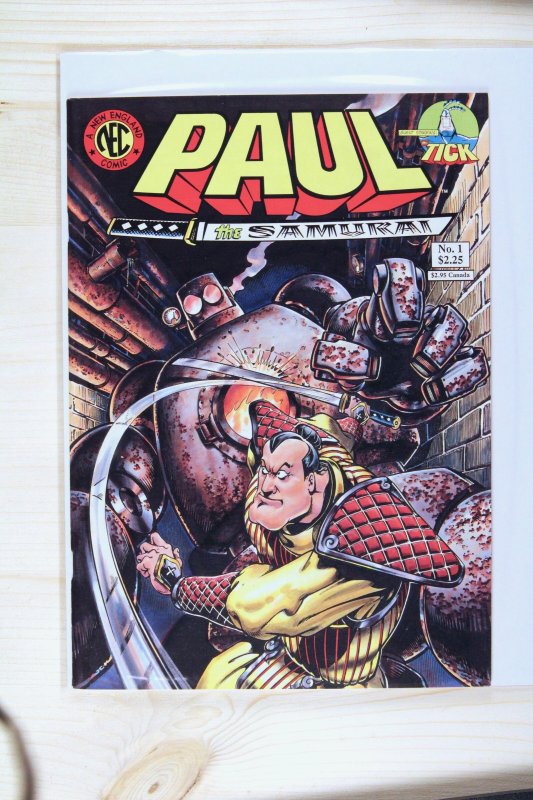 Paul the Samurai #1 (1990), raw comic book in NM- 9.2 condition — front cover