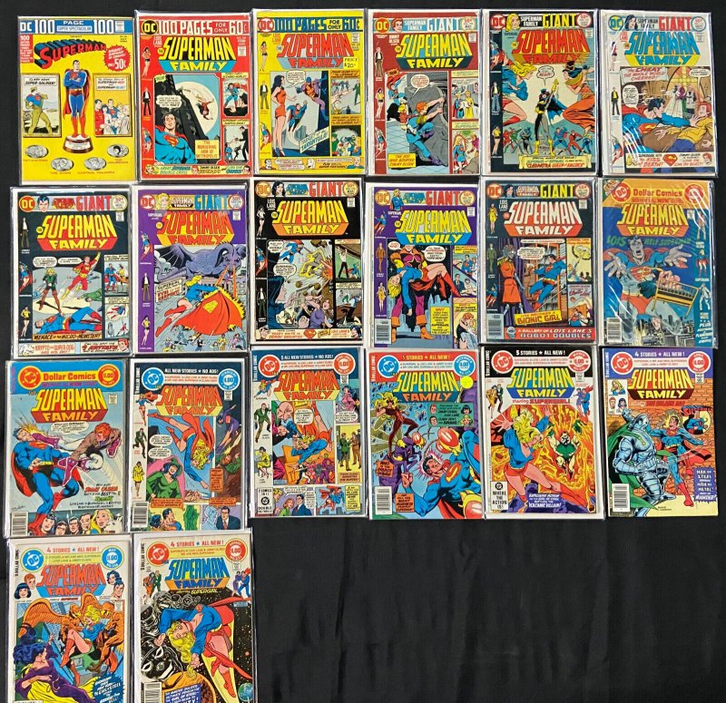 DC Comics Superman Family 100 Page Giants Lot Most F-Vf (DC Comics), raw comic book in VF condition — front cover