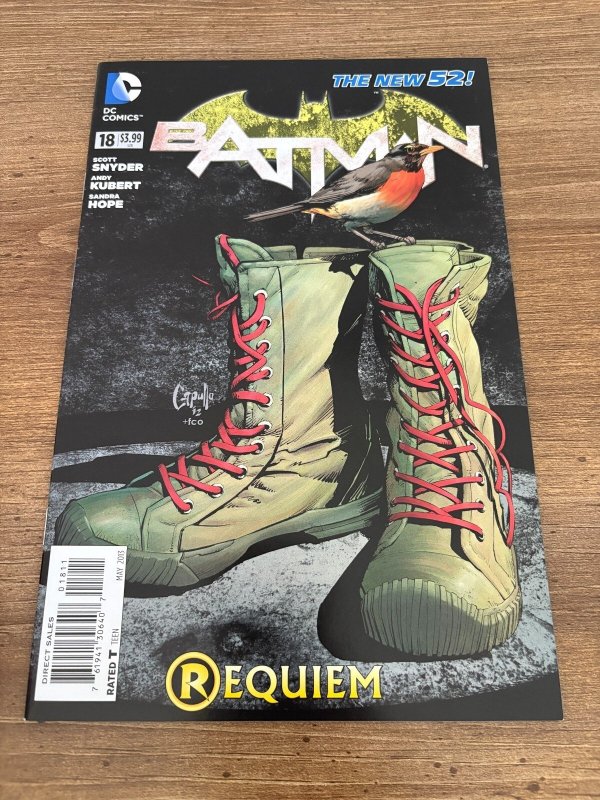 Batman #18 (DC Comics, 2013), raw comic book in NM condition — front cover