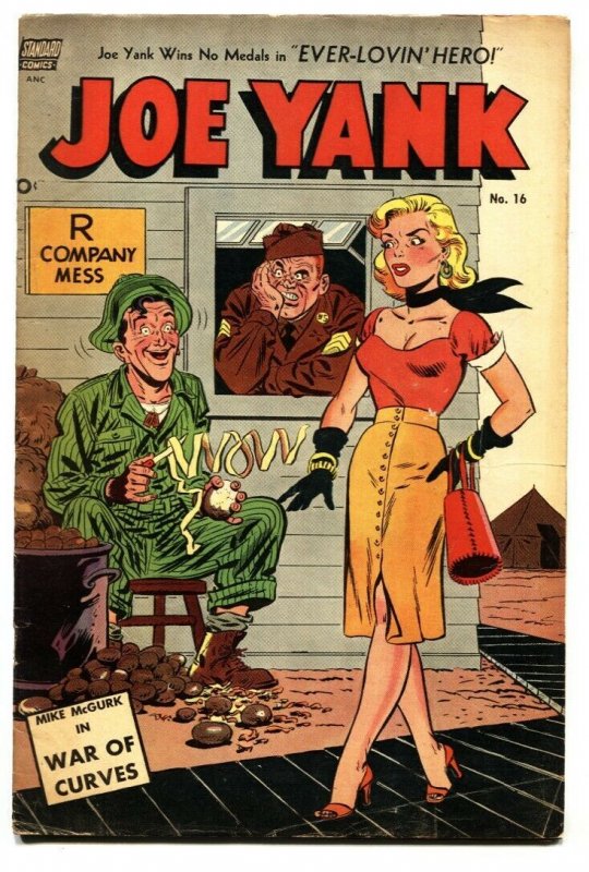 Joe Yank #16 (1954), raw comic book in VG condition — front cover
