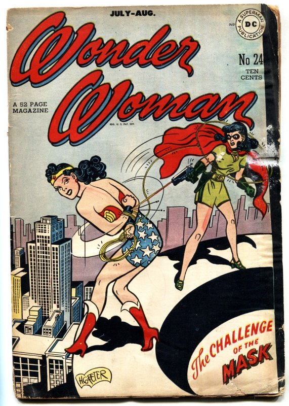 Wonder Woman Comics #24 (DC Comics, 1947), raw, ungraded comic book — front cover