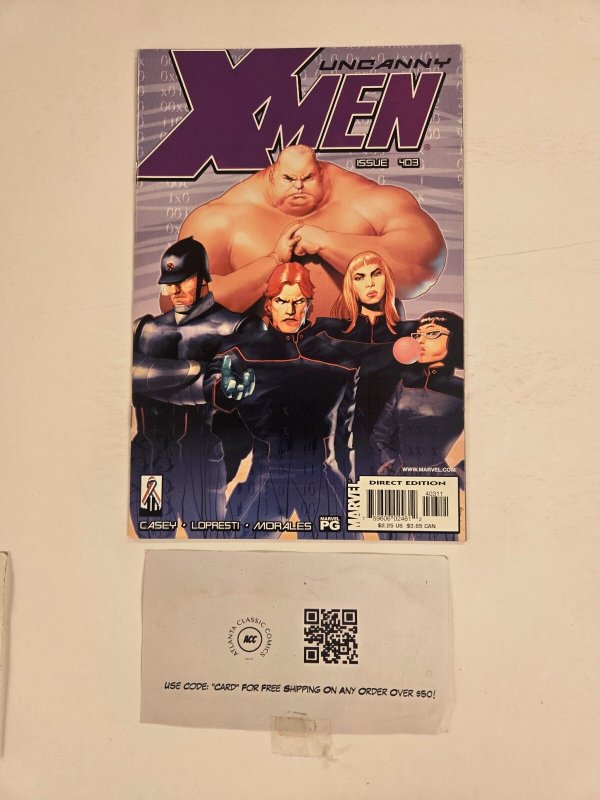 Uncanny X-Men #403 (Marvel Comics), raw comic book in NM condition — front cover