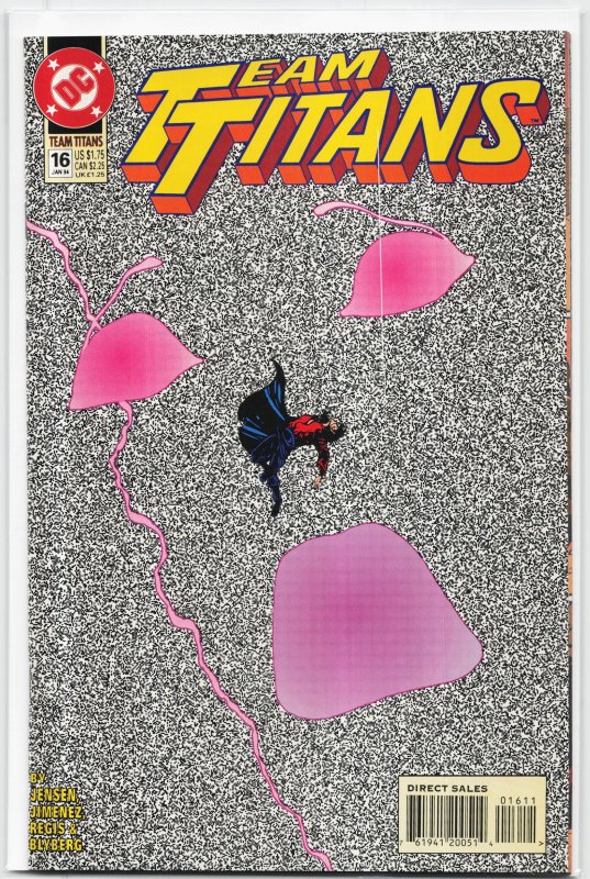 Team Titans #16 (DC Comics, 1994), raw, ungraded comic book — front cover
