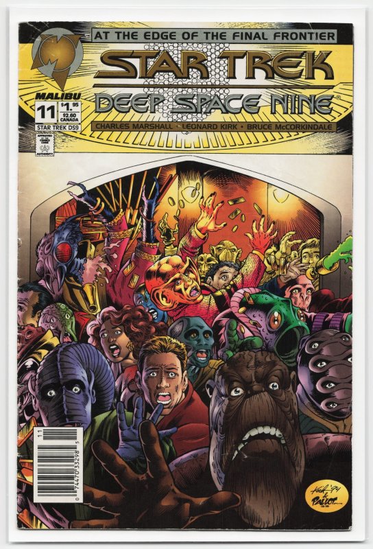 Star Trek: Deep Space Nine #11 (Malibu Comics, 1994), raw, ungraded comic book — front cover