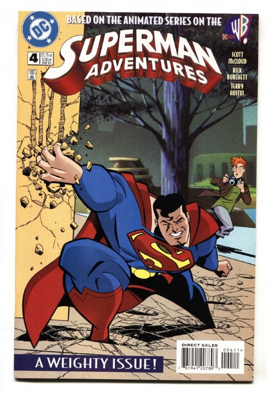 Superman Adventures #4 - 1997 - DC - NM- - Comic Book (DC Comics, 1997), raw comic book in NM- condition — front cover