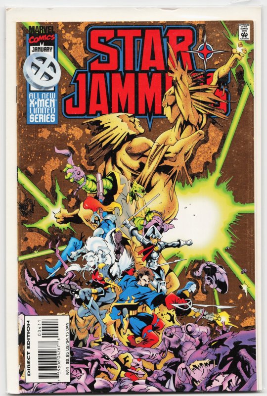 Starjammers #4 (Marvel Comics, 1996), raw, ungraded comic book — front cover