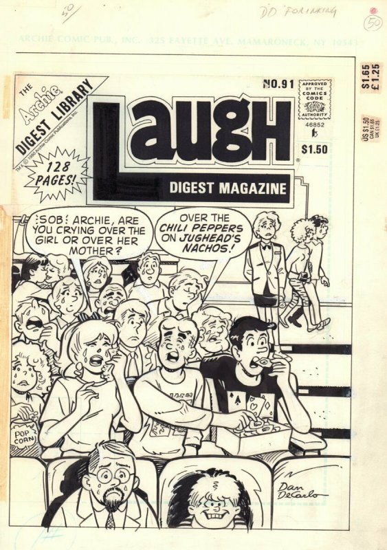 Laugh Comics Digest #91 (1990), raw, ungraded comic book — front cover