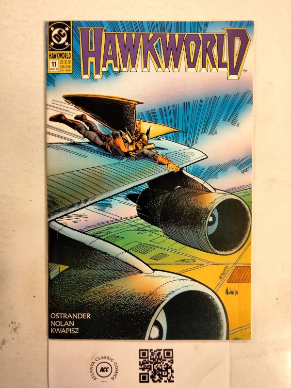 Hawkworld #11 (DC Comics), raw comic book in NM condition — front cover