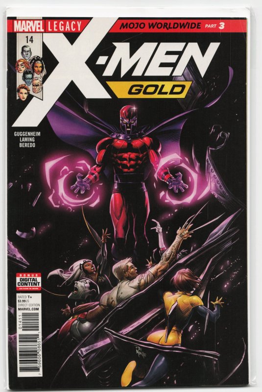X-Men: Gold #14 (Marvel Comics, 2017), raw, ungraded comic book — front cover