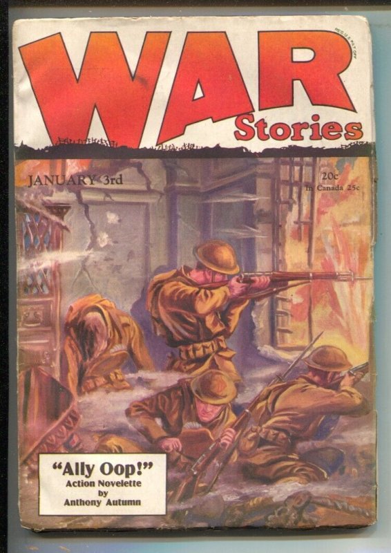 War Stories 1/3/1929-WWI Battle Cover Chris Schaare-"Ally Oop" Anthony Autumn..., raw, ungraded comic book — front cover