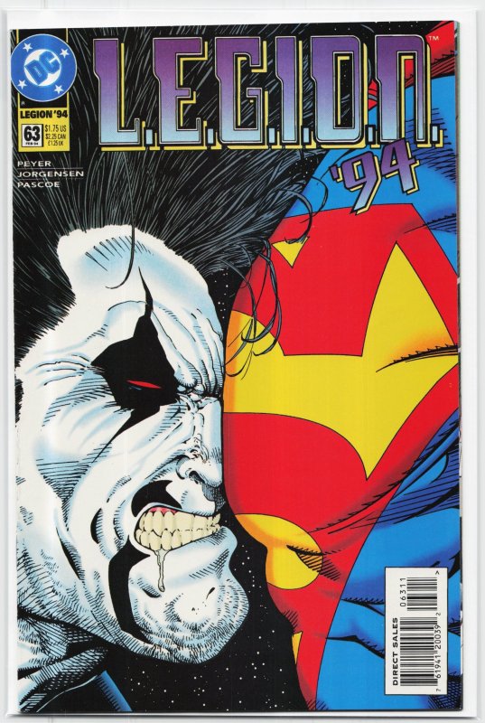 L.e.g.i.o.n #63 (DC Comics, 1994), raw, ungraded comic book — front cover