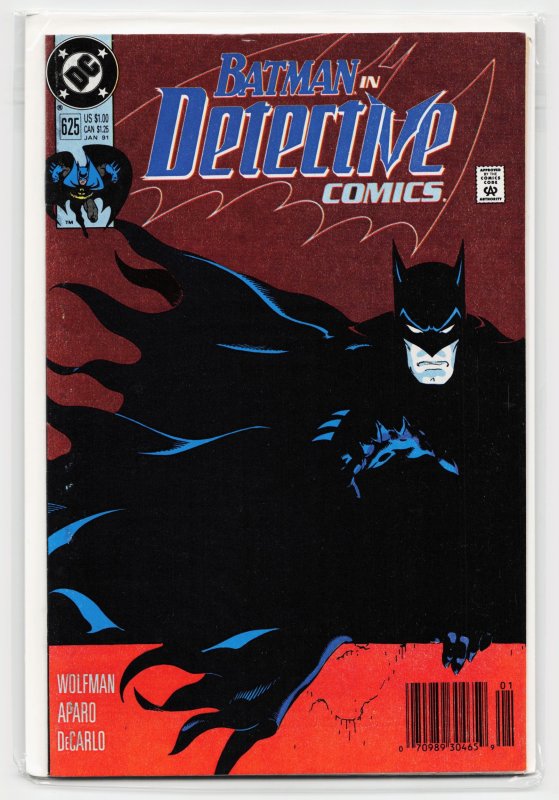 Detective Comics #625 (DC Comics, 1990), raw, ungraded comic book — front cover