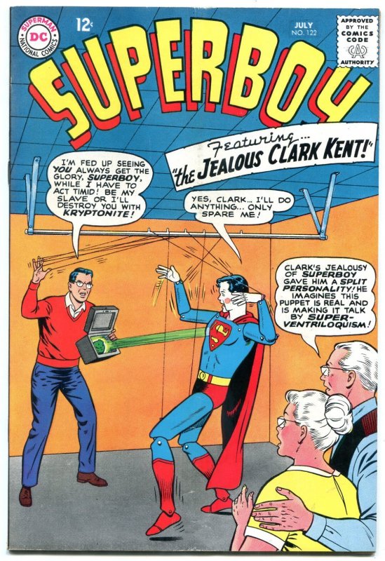 Superboy #122 (DC Comics, 1965), raw comic book in VG+ condition — front cover