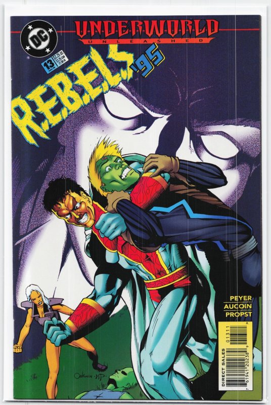 R.e.b.e.l.s #13 (1995), raw, ungraded comic book — front cover