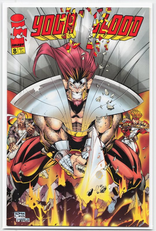 Youngblood #8 (Image Comics, 1996), raw, ungraded comic book — front cover