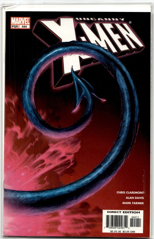 The Uncanny X-Men #444 (Marvel Comics, 2004), raw, ungraded comic book — front cover