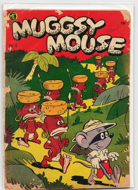 Muggsy Mouse #2 (1951), raw, ungraded comic book — front cover