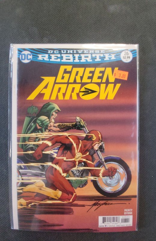 Green Arrow #26 (DC Comics, 2017), raw, ungraded comic book — front cover