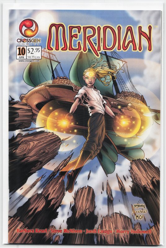 Meridian #10 (2001), raw, ungraded comic book — front cover