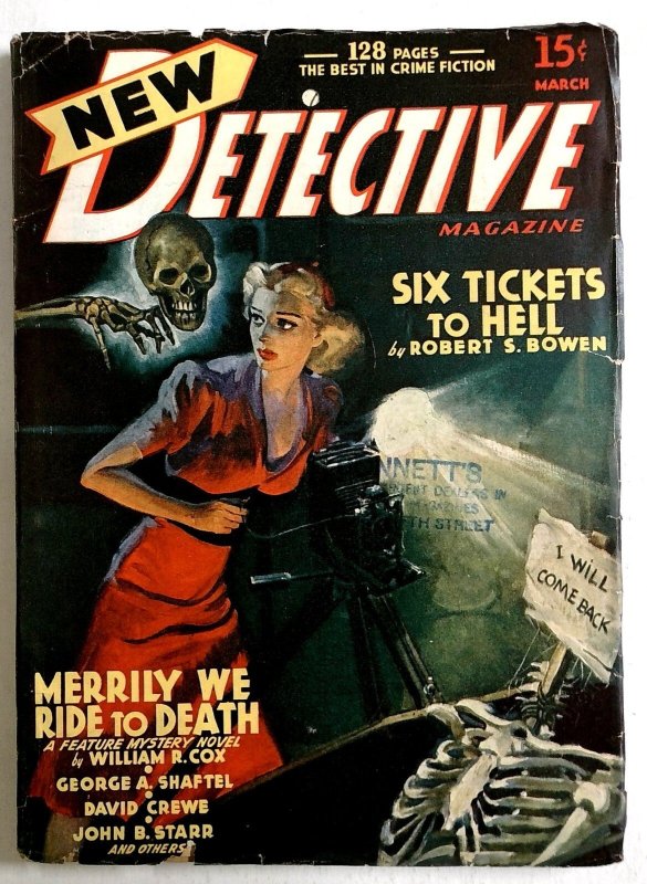 New Detective #1 (1941), raw, ungraded comic book — front cover