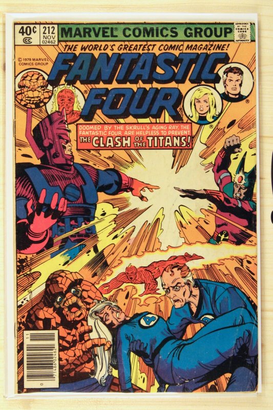 Fantastic Four #212 (Marvel Comics, 1979), raw comic book in FN 6.0 condition — front cover