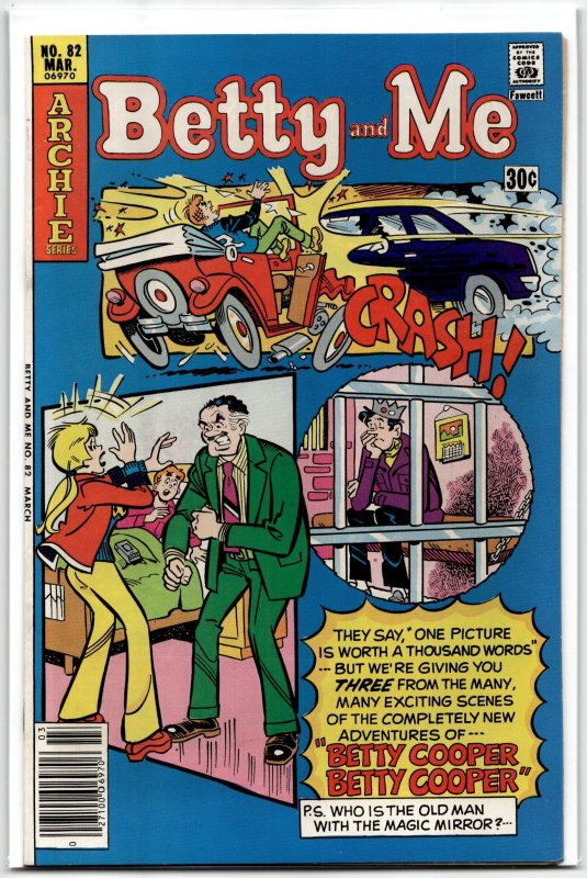 Betty and Me #82 (Archie Comics, 1977), raw, ungraded comic book — front cover